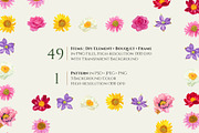 Watercolor Flower Garden, a Decorative Illustration by Manimanisa (Thumbnail 2 of 13)