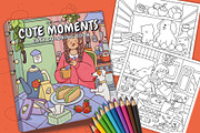 Cute Moments – Easy Coloring Book, a Person Illustration by Bold & Easy Coloring Book (Thumbnail 1 of 2)