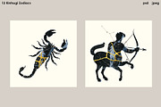 Kintsugi Zodiacs Vol.2 - PSD, JPEG, an Object Illustration by Kessens (Thumbnail 9 of 9)