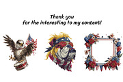American Independence Day Clipart, a Decorative Illustration by InkyQueenArt (Thumbnail 5 of 5)