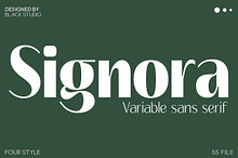 Signora | Sans Serif Family