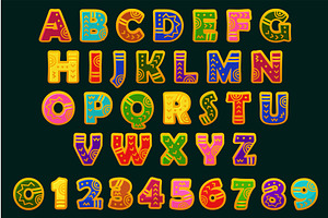 African, Aztec or Maya tribal font, an Icon by BabySofja