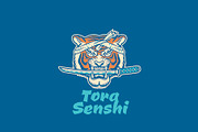 Tora Senshi Logo Template, a Branding & Logo Template by Kreasi Malam (Thumbnail 1 of 4)