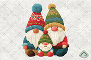 Yarn Crochet Christmas Gnomes PNG, an Illustration by Craft Nest (Thumbnail 1 of 6)