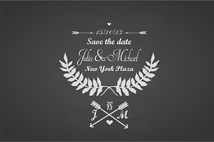 Wedding chalkboard template