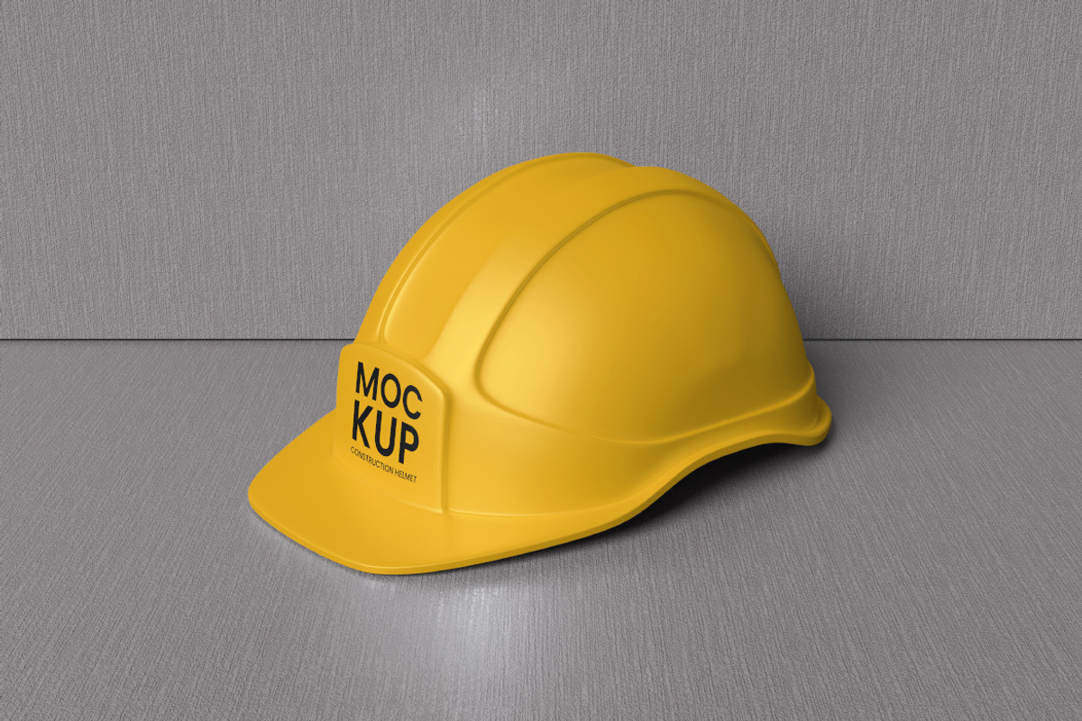 Construction Helmet Mockup, an Advertising Mockup by swsi-studio (Photo 3 of 5)