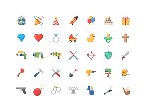 Object Emoji - 112 Vector Icons