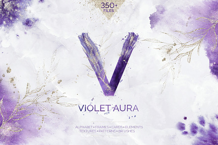 Violet Aura. Abstract design