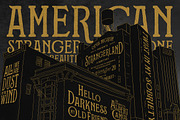 Strangerland + Extras, a Serif Font by Opus Nigrum (Thumbnail 5 of 13)