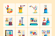Animated Art Gallery Icons, a Duotone Icon by Prosymbols (Thumbnail 6 of 9)