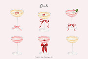Cherry Coquette Watercolor Clipart, a Food Illustration by Catch the Dream Art (Thumbnail 5 of 18)