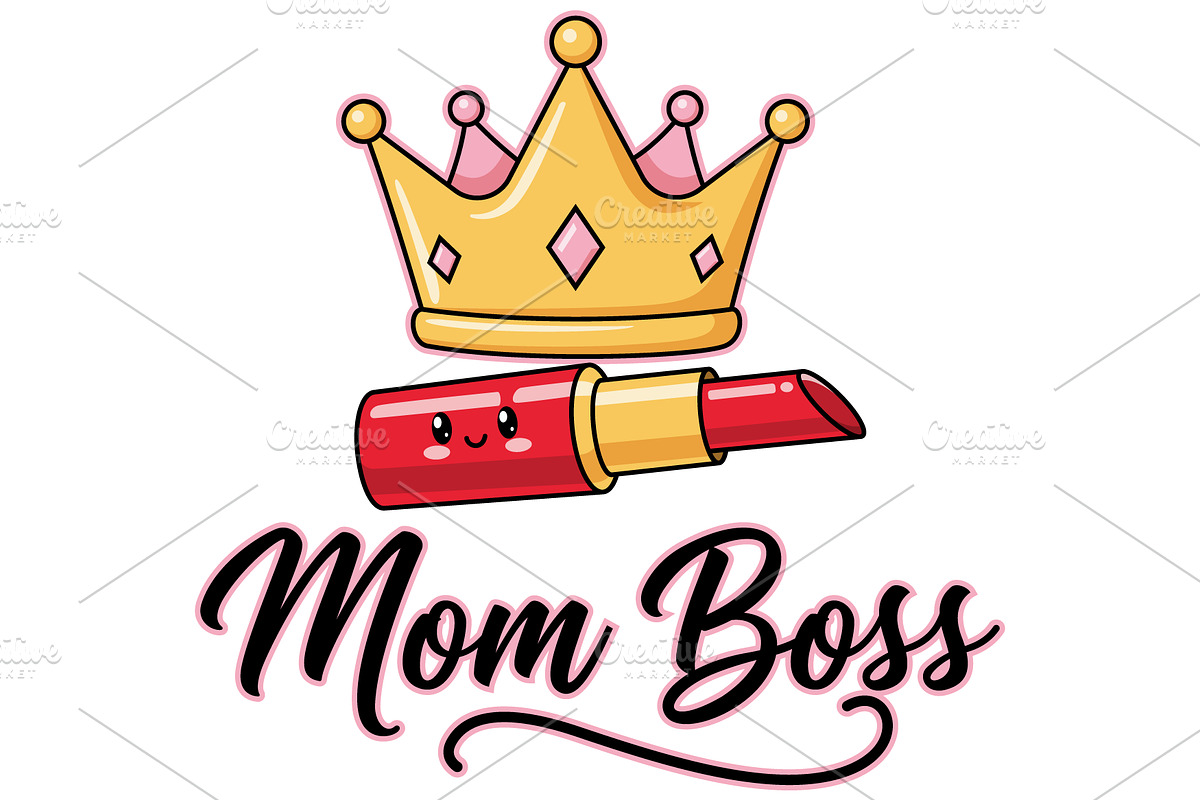 Mom Boss Mothers Day T-Shirt svg, an Object Illustration by Ghagra (Photo 2 of 7)