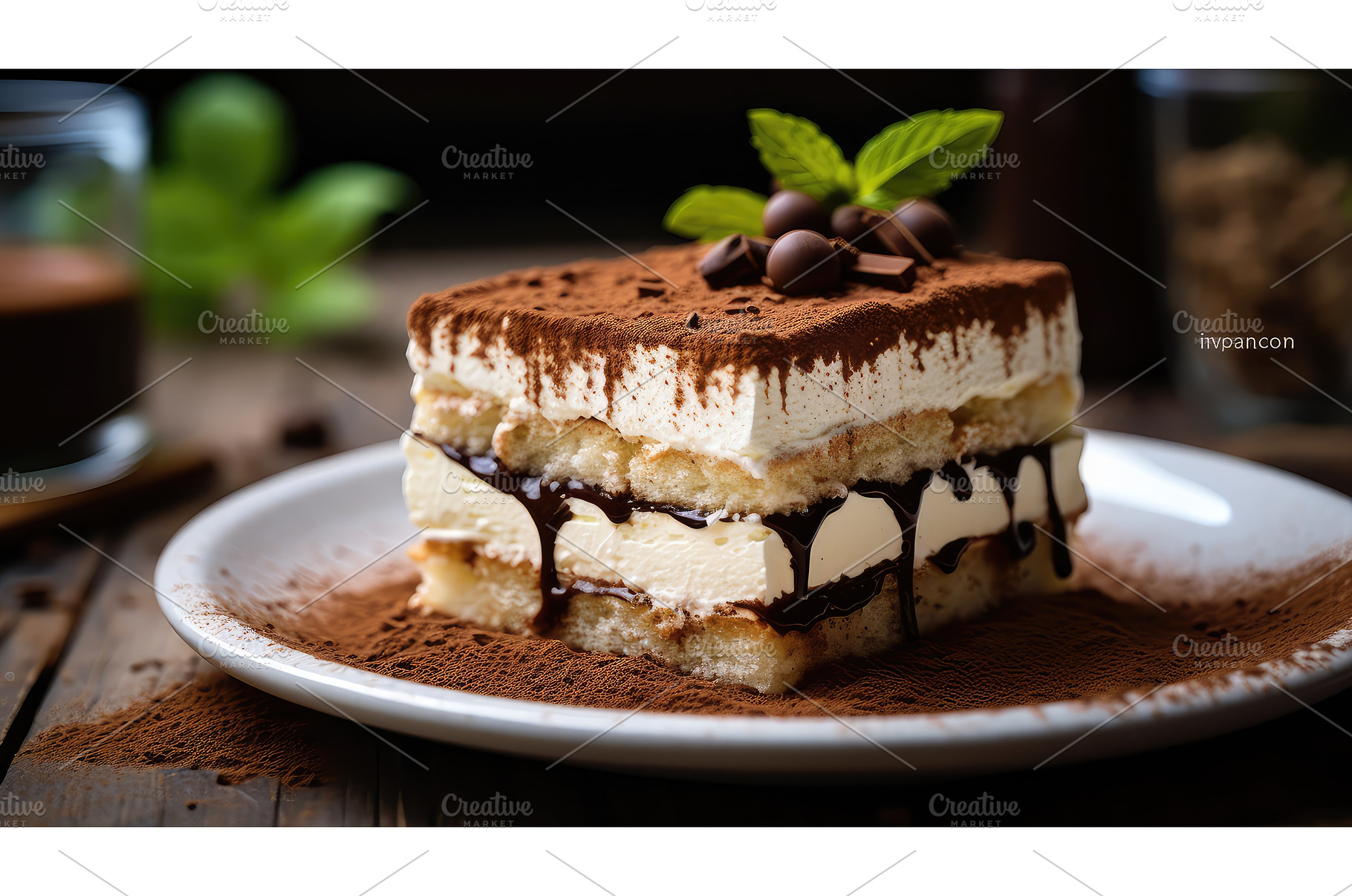 cocoa table tiramisu food ai, a Background Photo by pikepicture