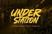 Under Station, a Script Font by khurasan (Thumbnail 1 of 6)