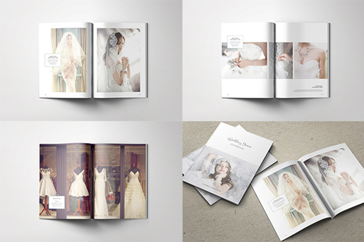 A5 Wedding Dress Lookbook, a Magazine Template by Bookrak Graphic Design (Photo 9 of 9)