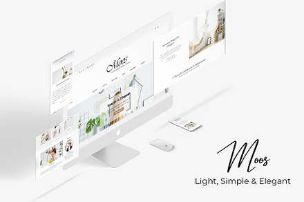 Moos Simple Elegant Blogging Theme, a WordPress Template by Brickthemes