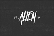 Mars Attack Typeface - Discount 50%, a Font by giemons™ (Thumbnail 2 of 5)
