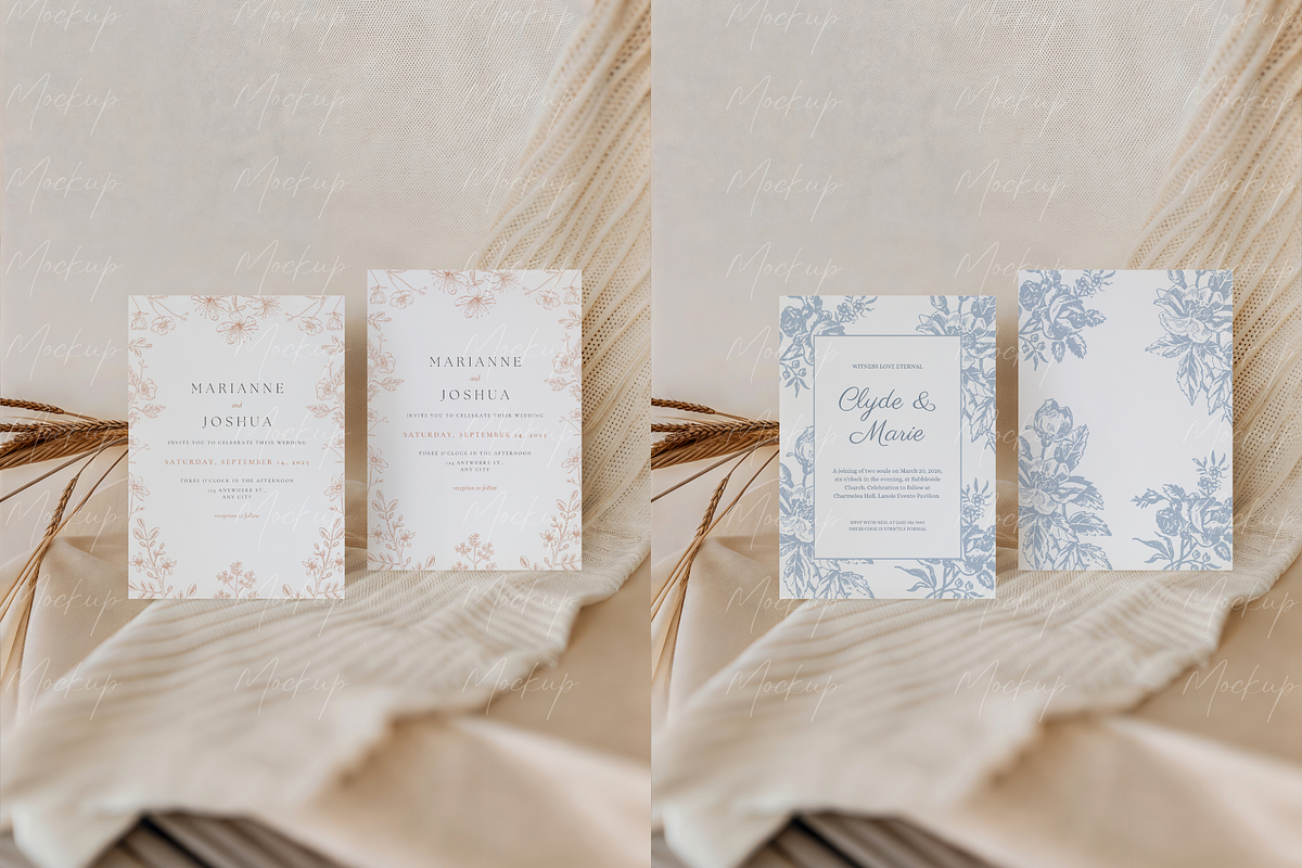 Aesthetic Card Mockup Wheat, a Product Mockup by TatiMockup (Photo 3 of 3)