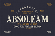 Absoleam Vintage Rough, a Sans Serif Font by 24Design Studios (Thumbnail 1 of 7)