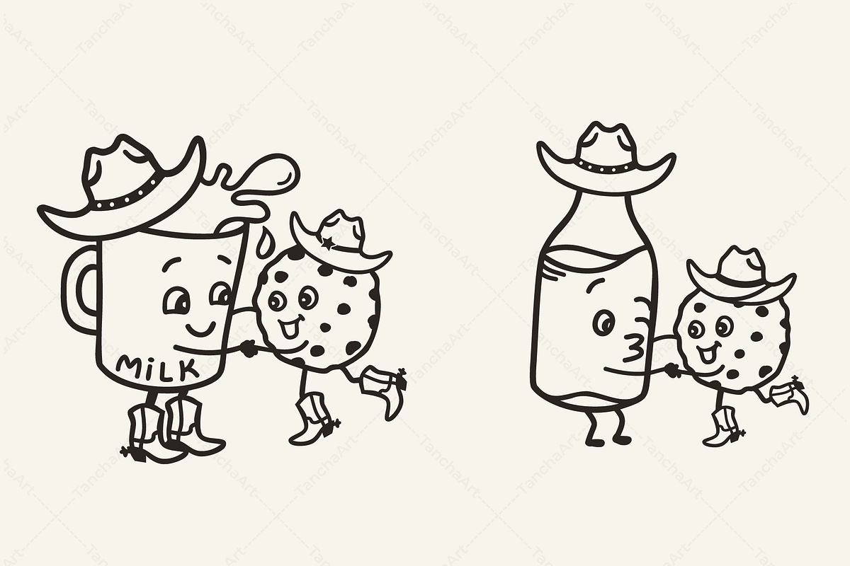 Cowboy Cookie SVG Clipart | Western, a Graphic by TanchaArt (Photo 3 of 10)