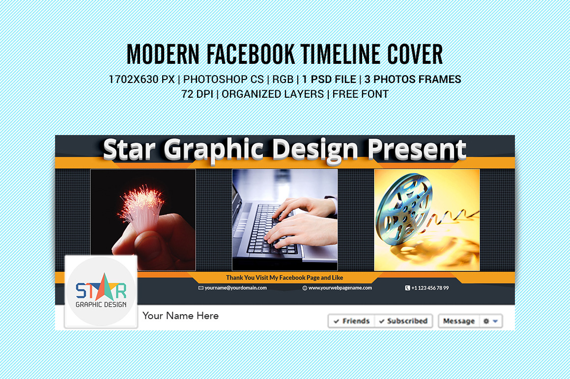 Modern Facebook Timeline Cover, a Social Media Template by Star Graphic ...