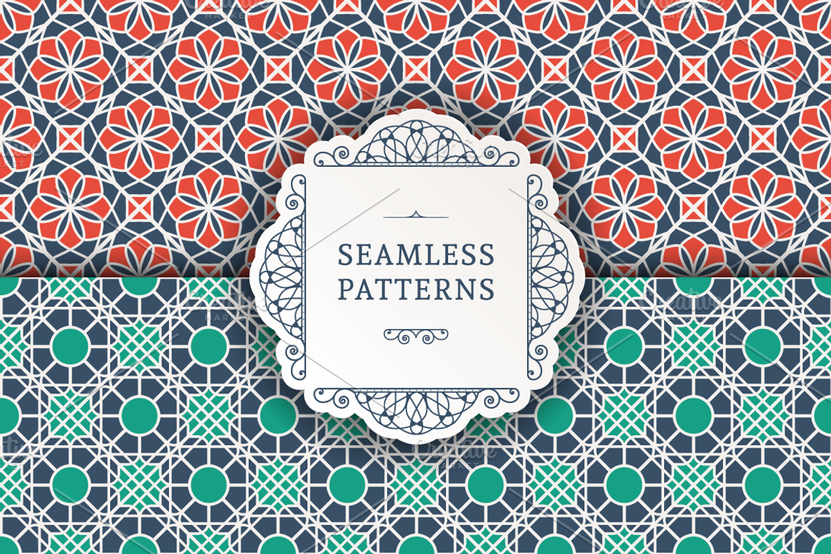 2 Seamless Patterns, a Pattern Graphic by dacascas (Photo 1 of 3)