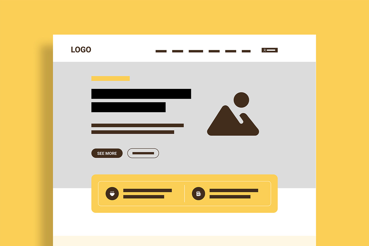 Food Delivery Service Wireframe, a Wireframe Template by MightyDesign (Photo 2 of 9)