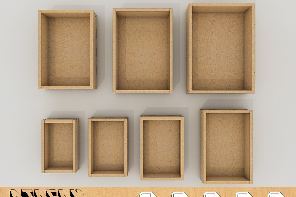 Box For Laser Machine 1/4in Material, a Graphic by AtacanDigital