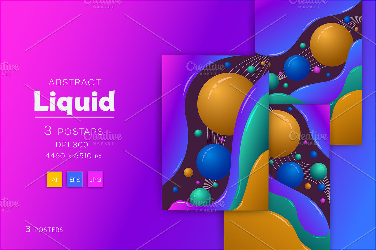 Colorful fluid abstraction.Art., a Decorative Illustration by KENO Mascots (Photo 1 of 3)