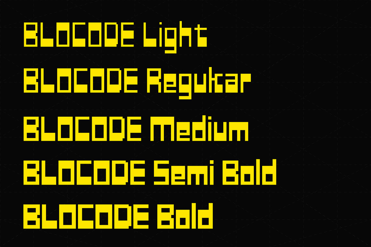 Blocode Family, a Sans Serif Font by Rhtype (Photo 2 of 6)