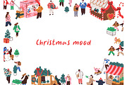 Christmas fair, framed cards designs, a Seasonal Illustration by Good Studio (Thumbnail 2 of 5)