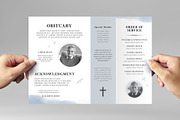 Watercolor Blue Sky Funeral Service, a Flyer Template by BrandPacks (Thumbnail 1 of 6)