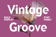 Vintage Groove Bold Family Font, a Sans Serif Font by UICreative (Thumbnail 1 of 13)