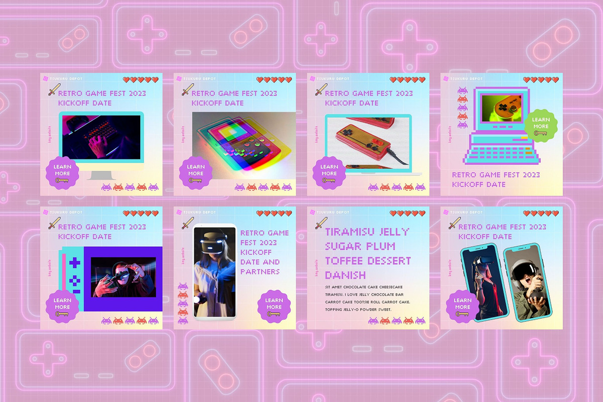 Instagram Template Canva Post Game, a Social Media Template by Keikoya (Photo 10 of 11)