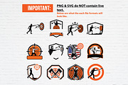 12 Axe Throwing Logo Badge, a Branding & Logo Template by Guavanaboy (Thumbnail 3 of 3)