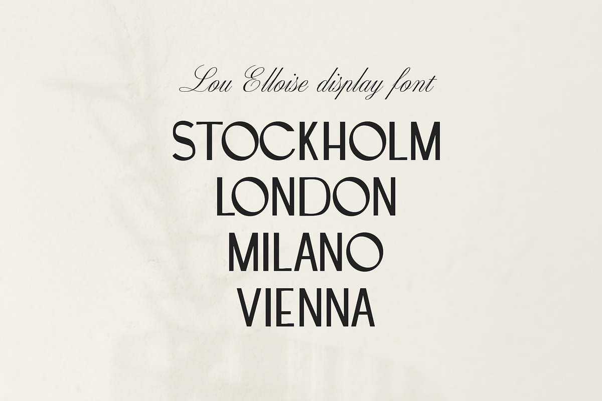 LOU ELLOISE Display Font, a Serif Font by Sylt Type (Photo 7 of 11)