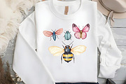Watercolor Bugs Sublimation Clipart, an Illustration by DreamCafeArt (Thumbnail 4 of 7)