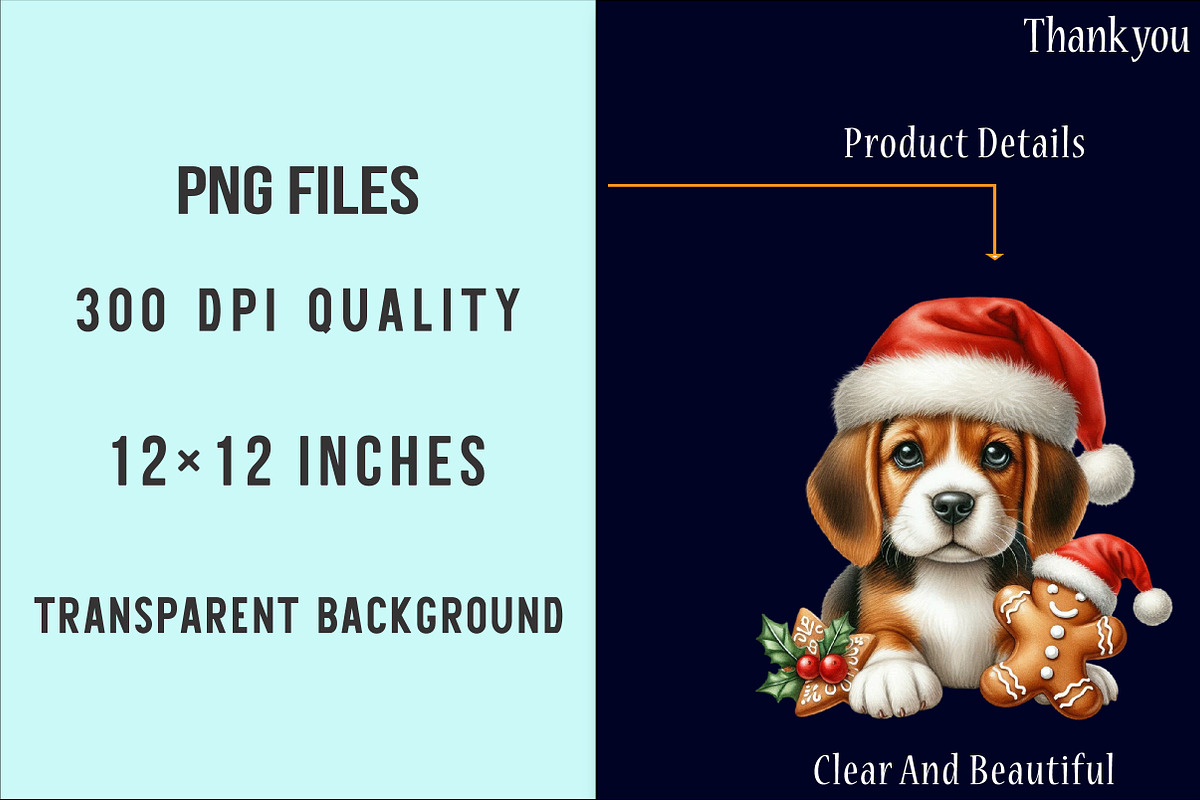 Christmas Puppies Clipart Bundle, an Illustration by SinaCreation (Photo 6 of 7)