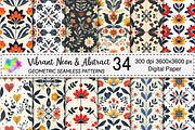 Vibrant Neon & Abstract pattern, a Pattern Graphic by Canvas Craft (Thumbnail 1 of 6)