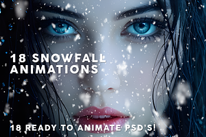 18 Gif Animated Snow Photoshop