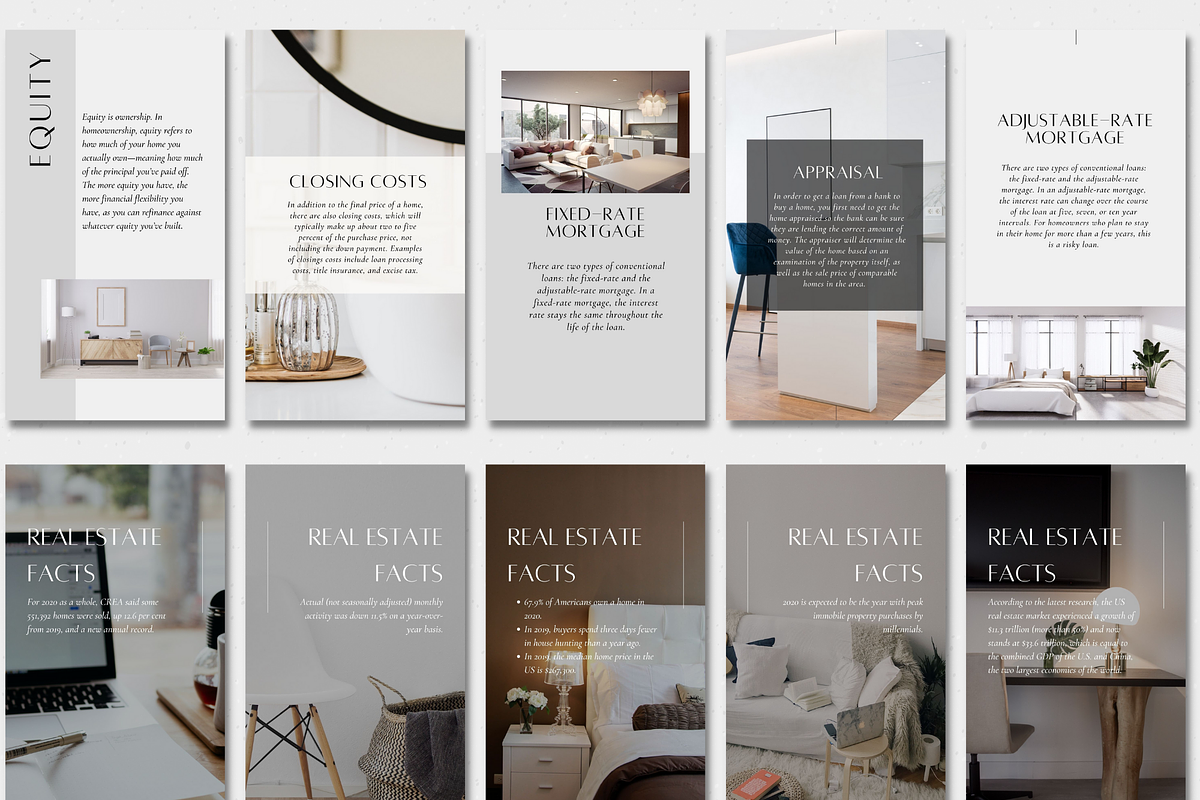 100 Real Estate Stories Template, a Social Media Template by ZoaniDesign (Photo 8 of 11)