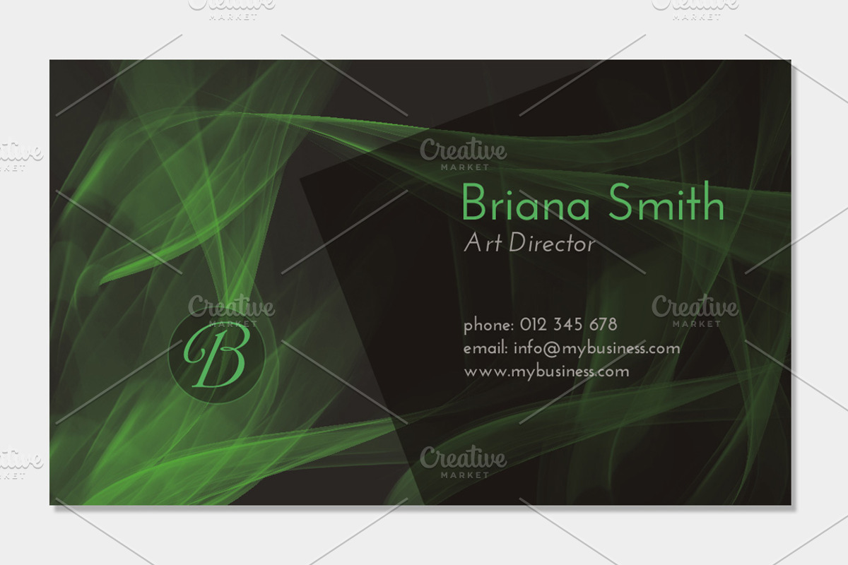 Dark Haze Business Card, a Business Card Template by audeemirza (Photo 2 of 4)