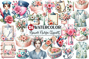 Flower Nurse Life Clipart, an Illustration by Rose Art (Thumbnail 1 of 7)