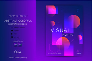 Abstract Memphis poster 04. Art., a Decorative Illustration by KENO Mascots