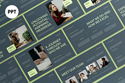 Green White Company Profile PPT, a Presentation Template by graphicook (Thumbnail 1 of 4)