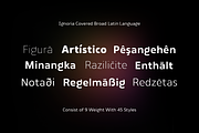 Ignoria, a Sans Serif Font by Wildan Type (Thumbnail 8 of 10)