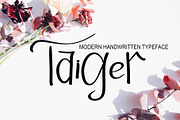 Taiger, a Script Font by Canden Meutuah (Thumbnail 1 of 7)