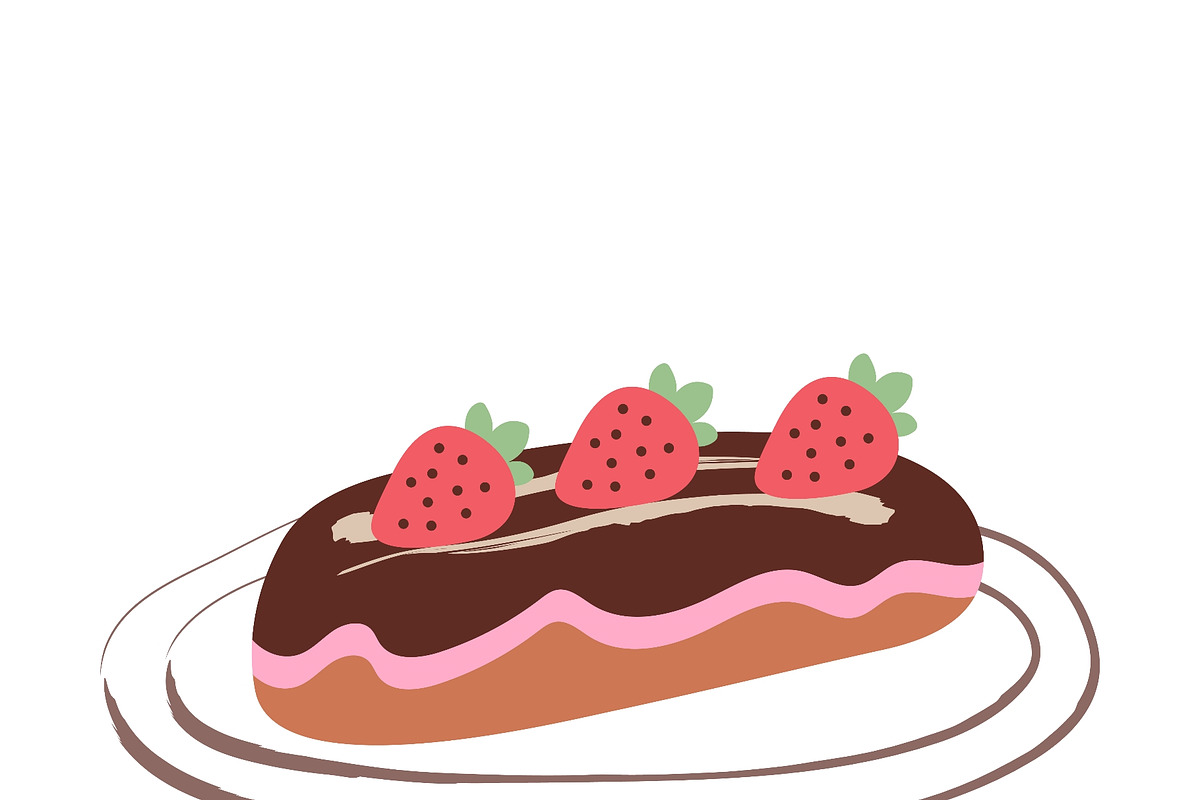 Hand painted bakery set featuring a, a Food Illustration by okskukuruza (Photo 3 of 3)
