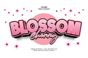 Text Effect Cherry Blossom, a Layer Style Add-On by Navy Graphic (Thumbnail 1 of 2)