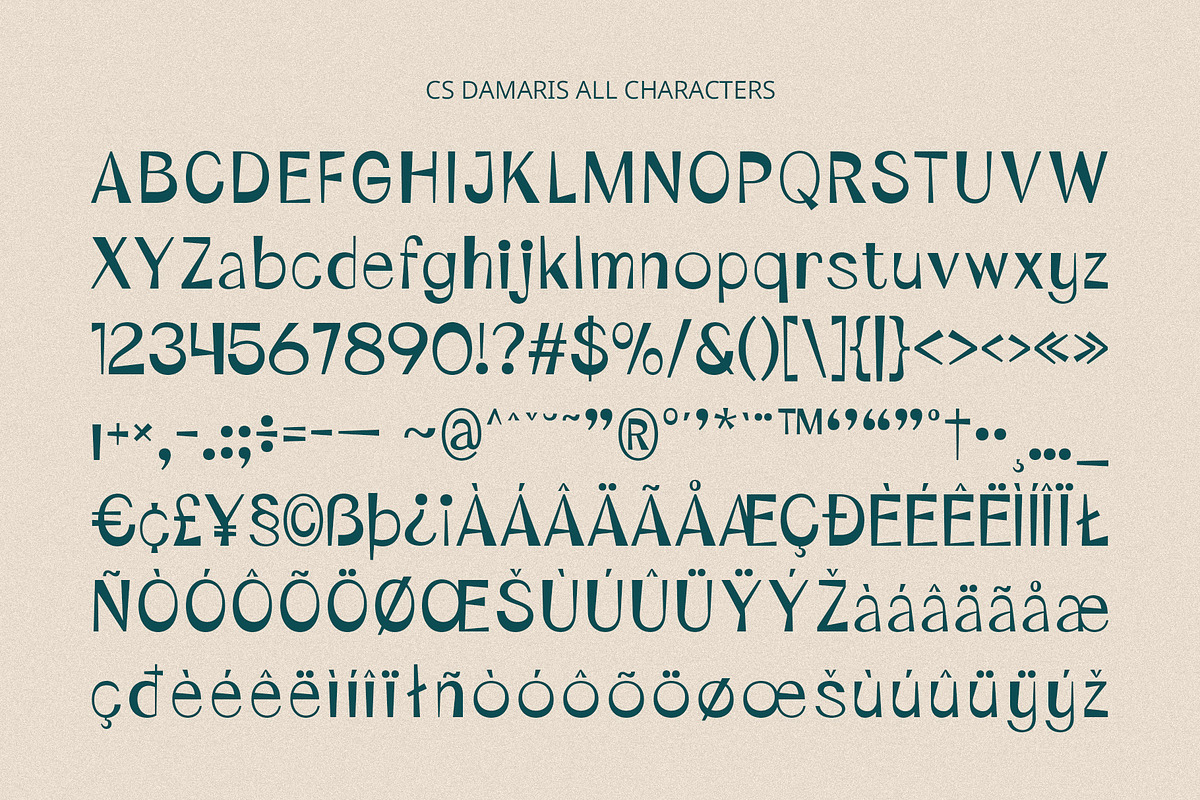 CS Damaris – Fun Font, a Sans Serif Font by Craft Supply Co. (Photo 8 of 8)